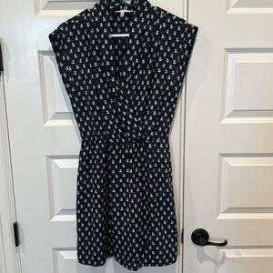 Collective Concepts Fox Patterned Cap Sleeve Dress Size Small